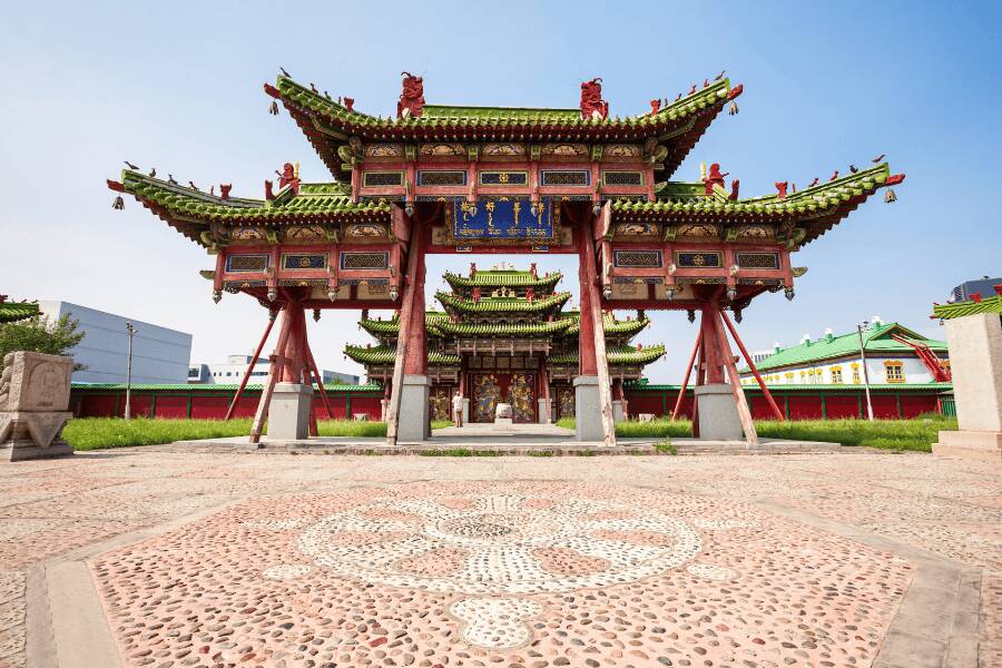 O palácio de Inverno do Museu Bogd Khan ubicado no sul de Ulaanbaatar, capital da Mongólia