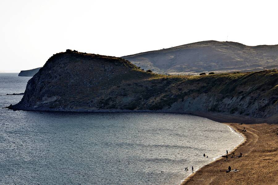 Praia em Gökçeada, Turquia