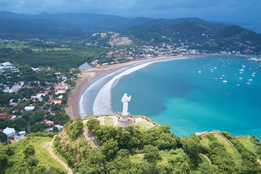 Dia soleado em San Juan del Sur, Nicarágua